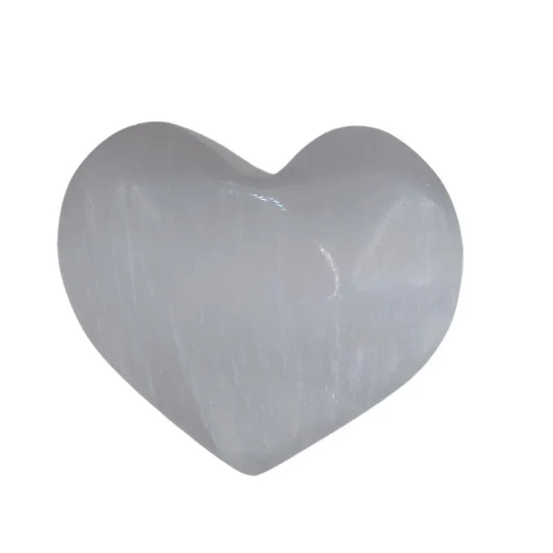 Cœur en Sélénite - Mineral Naturel de qualité A - Litho Natura