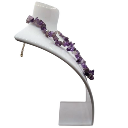 Collier Chips en Améthyste – Protection & Sérénité