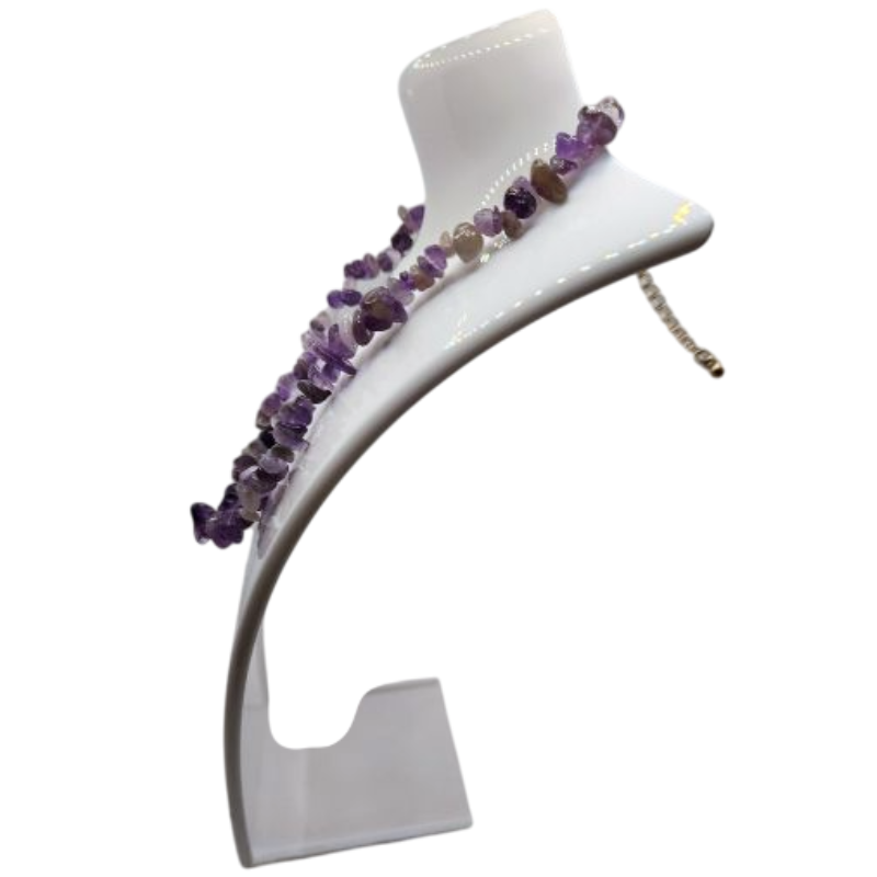 Collier Chips en Améthyste – Protection & Sérénité