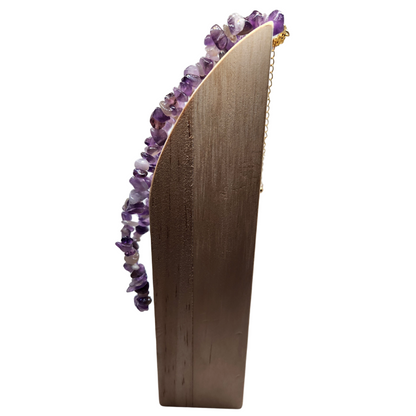 Collier Chips en Améthyste – Protection & Sérénité
