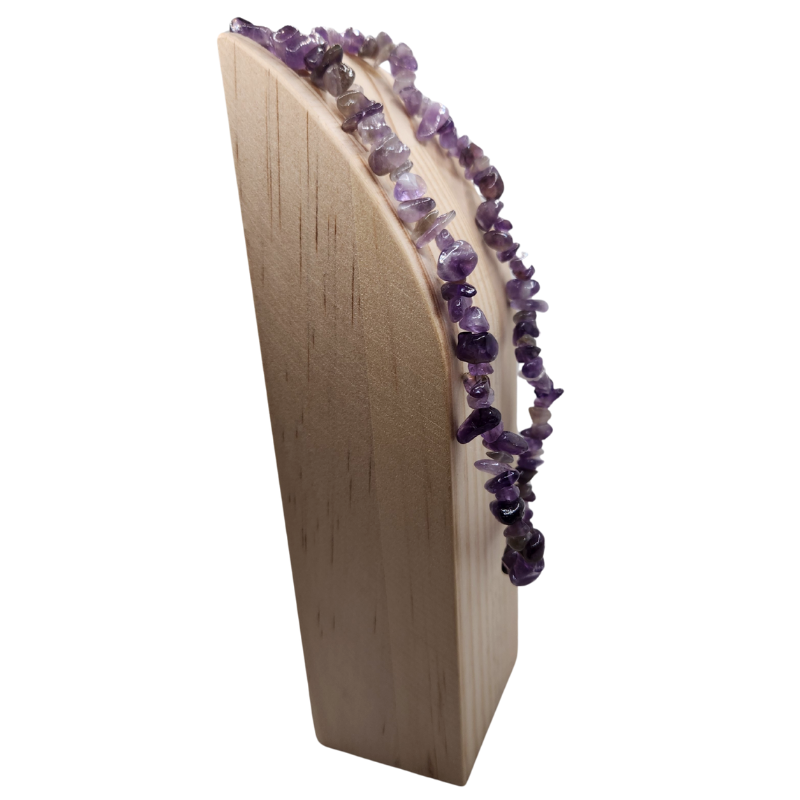 Collier Chips en Améthyste – Protection & Sérénité