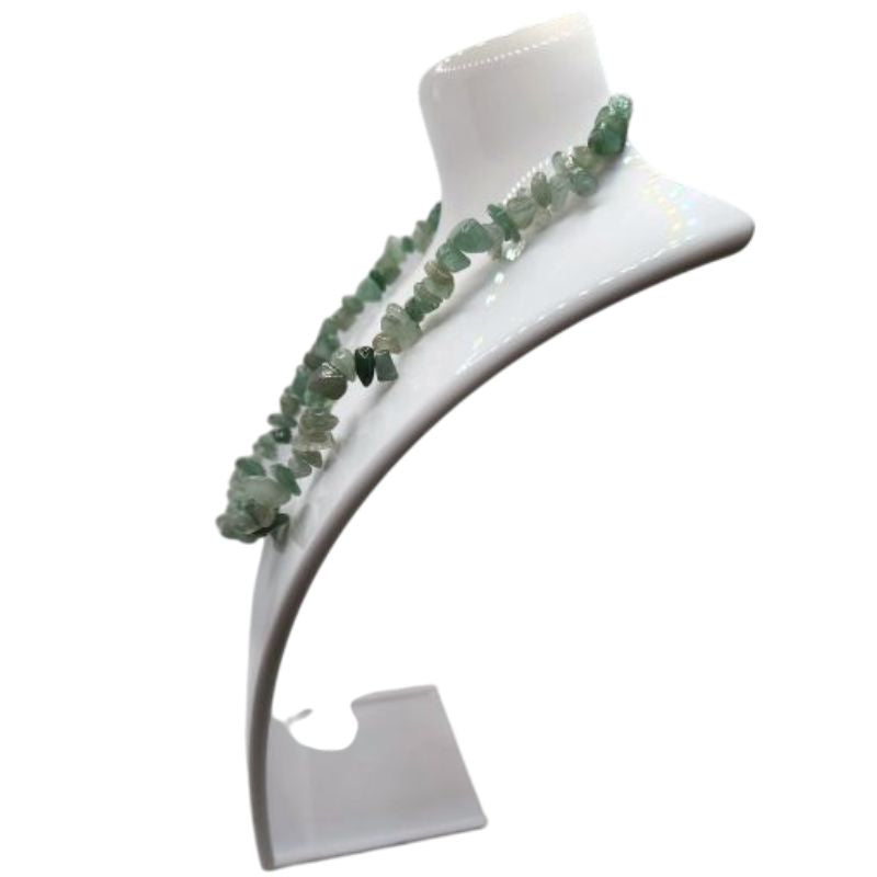 Collier Chips en Aventurine Verte – Protection & Sérénité