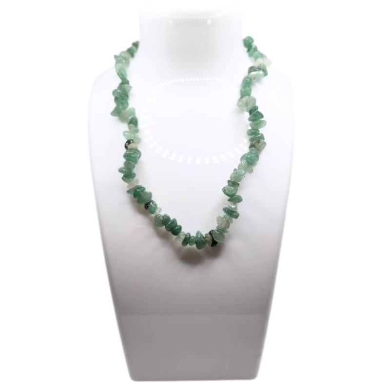 Collier Chips en Aventurine Verte – Protection & Sérénité