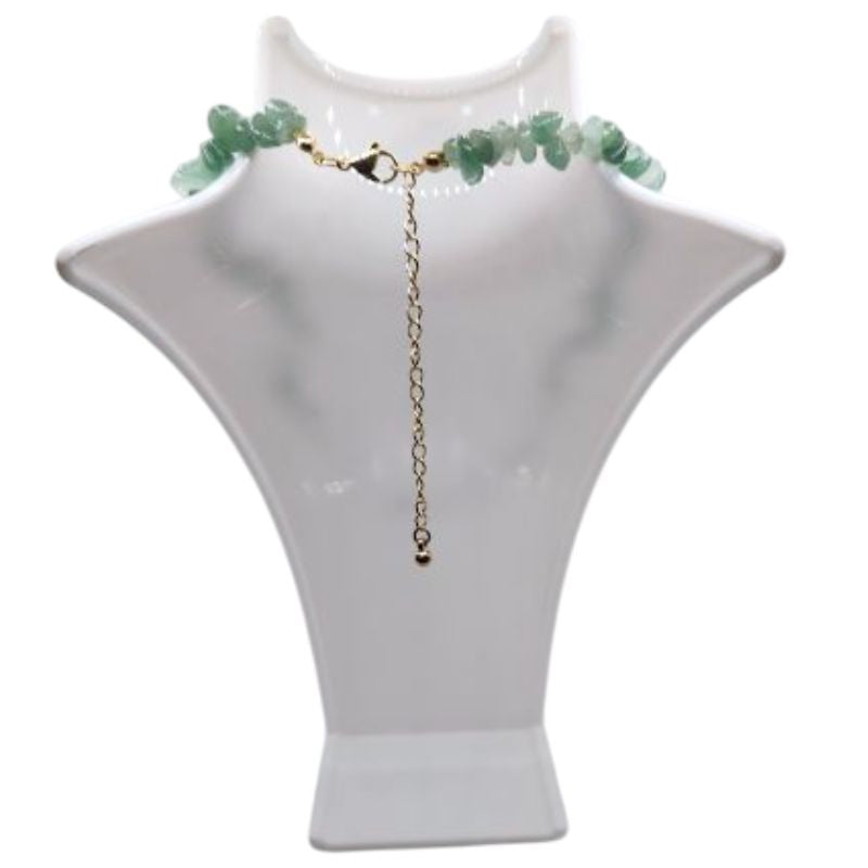 Collier Chips en Aventurine Verte – Protection & Sérénité