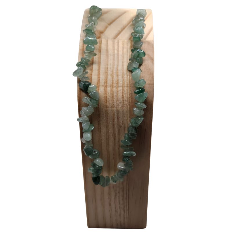 Collier Chips en Aventurine Verte – Protection & Sérénité