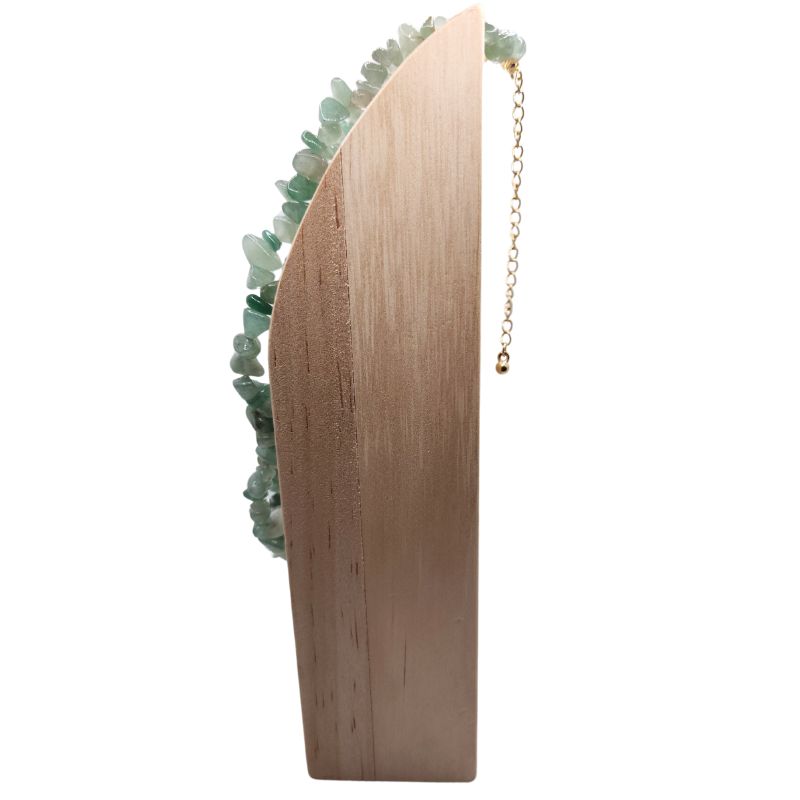 Collier Chips en Aventurine Verte – Protection & Sérénité