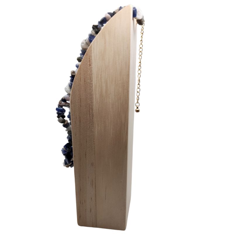 Collier Chips en Lapis Lazuli – Élégance & Intuition