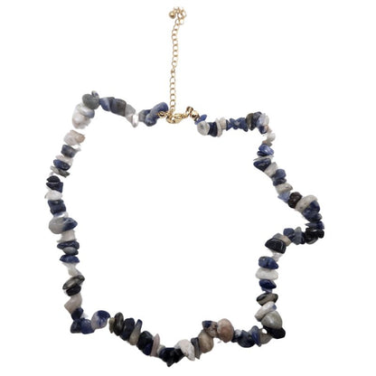 Collier Chips en Lapis Lazuli – Élégance & Intuition