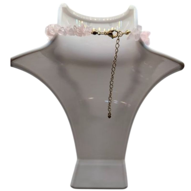 Collier Chips en Quartz Rose – Protection & Sérénité