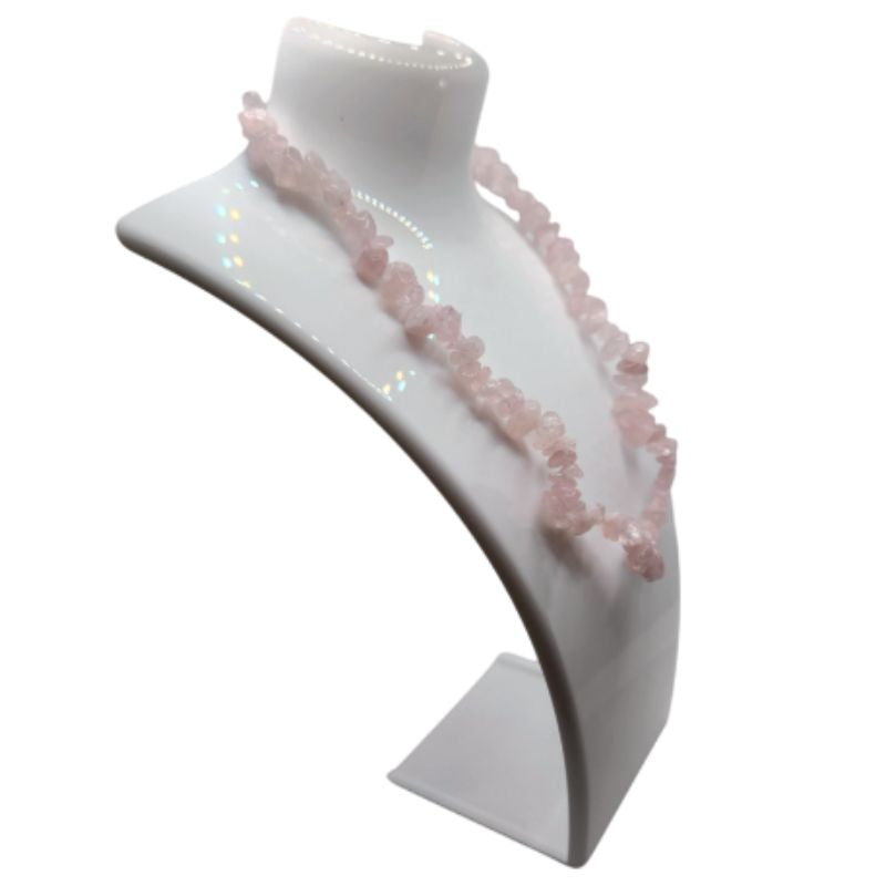 Collier Chips en Quartz Rose – Protection & Sérénité