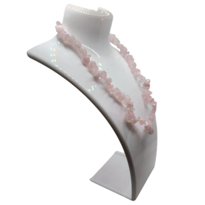 Collier Chips en Quartz Rose – Protection & Sérénité