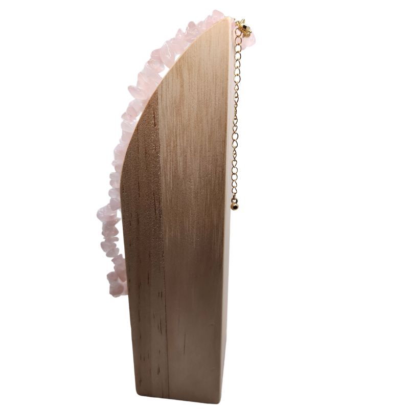 Collier Chips en Quartz Rose – Protection & Sérénité
