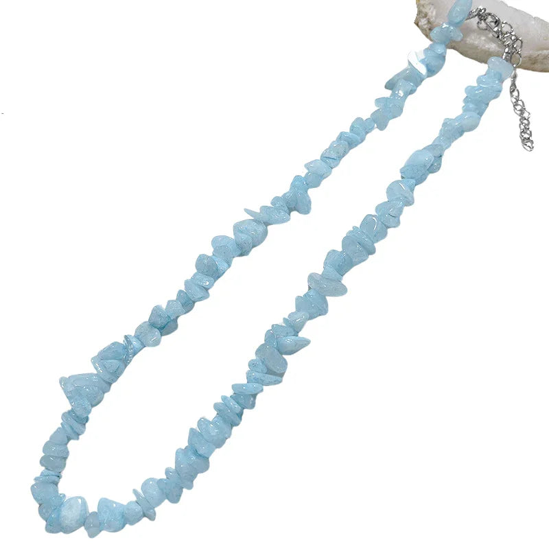 Collier en Pierre Brute Naturelle - Énergie et Élégance - Litho Natura