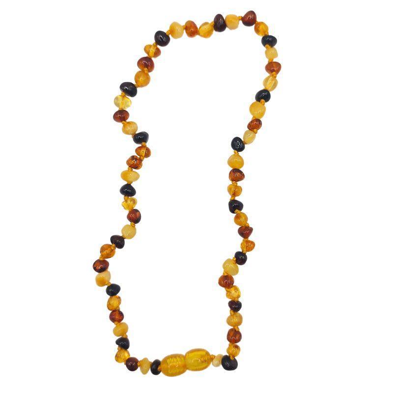 Collier Bébé Ambre Multicolore - Qualité AA - Litho Natura