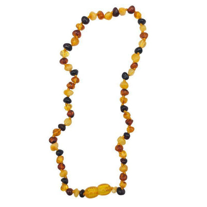 Collier Bébé Ambre Multicolore - Qualité AA - Litho Natura