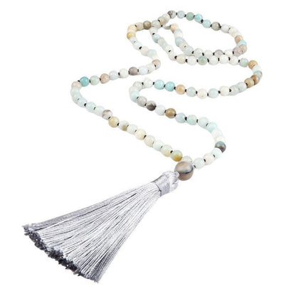 Collier Mala en Amazonite - Équilibre et Énergie - Litho Natura