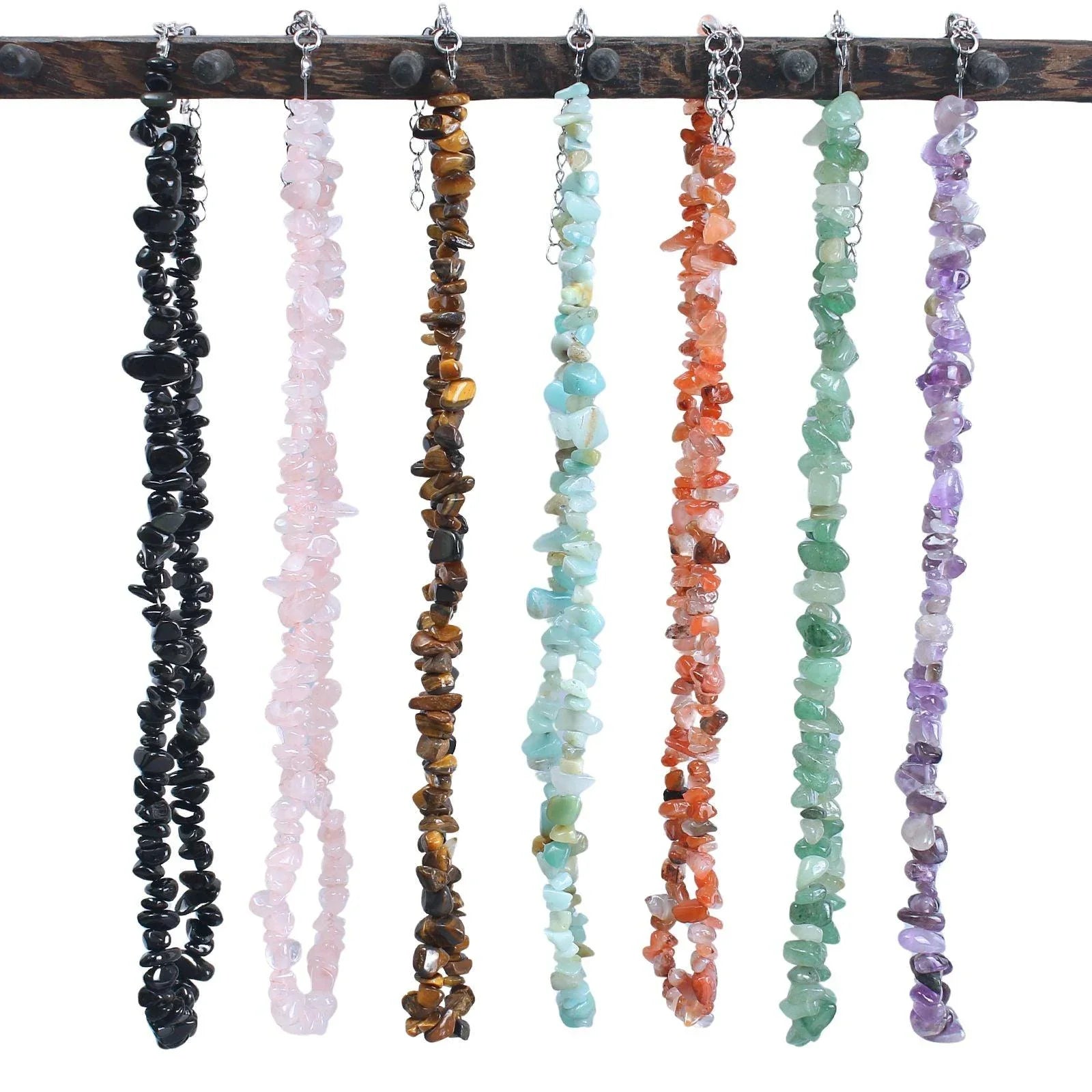 Collier en Pierre Brute Naturelle - Énergie et Élégance - Litho Natura