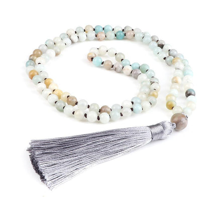 Collier Mala en Amazonite - Équilibre et Énergie - Litho Natura