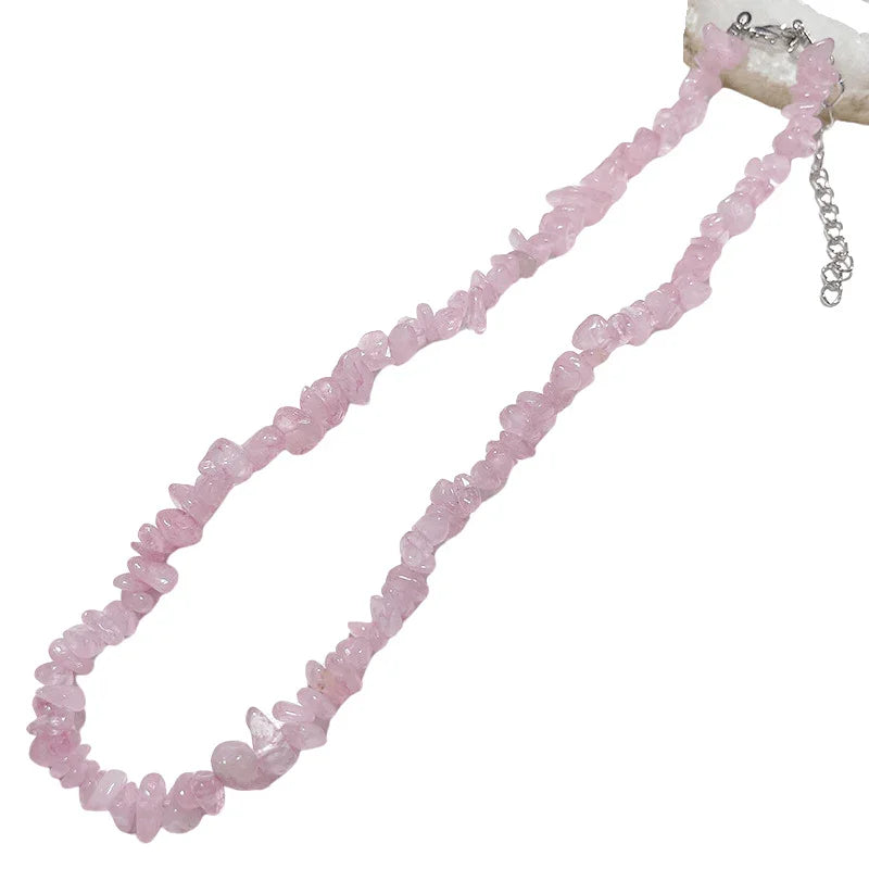 Collier en Pierre Brute Naturelle - Énergie et Élégance - Litho Natura