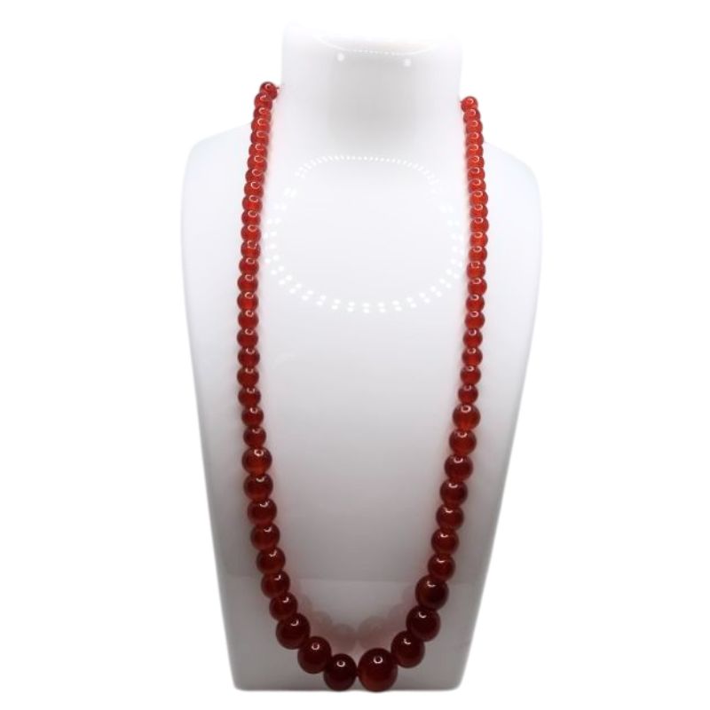 Collier en Cornaline Naturelle – Style Bohème Chic