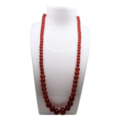 Collier en Cornaline Naturelle – Style Bohème Chic