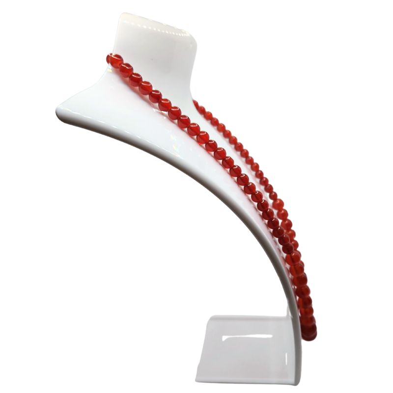 Collier en Cornaline Naturelle – Style Bohème Chic