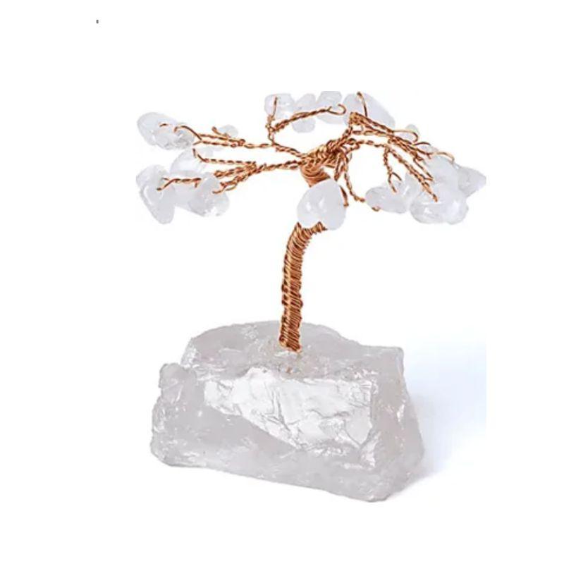 Arbre de Vie en Pierres Précieuses - Cristal de Roche - Litho Natura