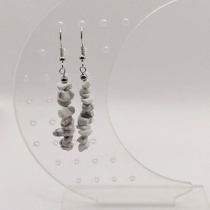 Boucles d'oreilles en pierre naturelle - Labradorite