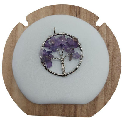 Pendentif Arbre de Vie en Améthyste - Qualité A - Litho Natura