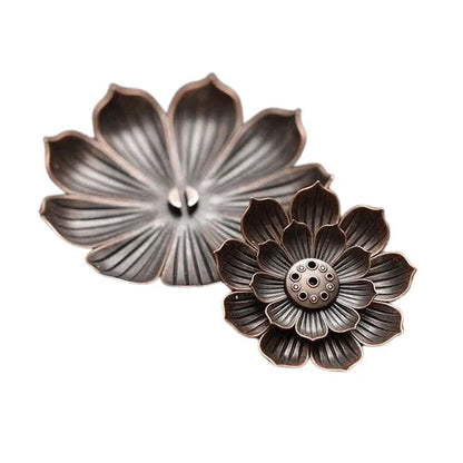 Porte bâton d'encens - Brûleur encens en Fleur de lotus - Litho Natura