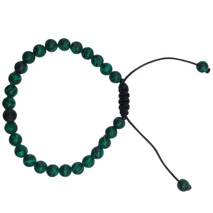 Ensemble Bracelet et Shamballa en Malachite - Litho Natura