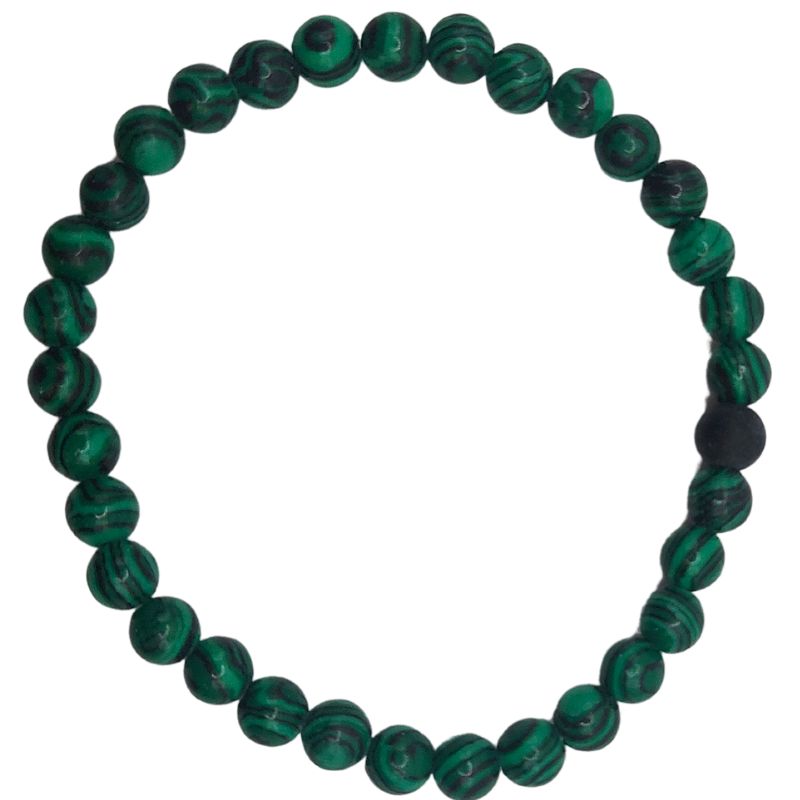 Ensemble Bracelet et Shamballa en Malachite - Litho Natura