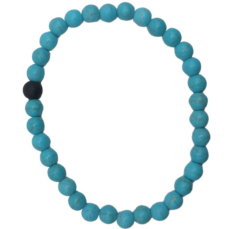 Ensemble Bracelet et Shamballa en Turquoise - Litho Natura