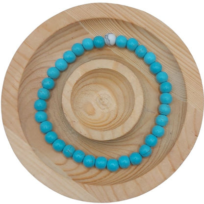 Ensemble Bracelet et Shamballa en Turquoise - Litho Natura