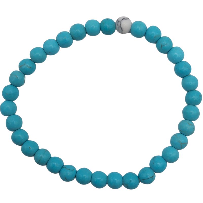 Ensemble Bracelet et Shamballa en Turquoise - Litho Natura