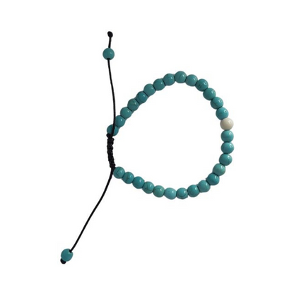 Ensemble Bracelet et Shamballa en Turquoise