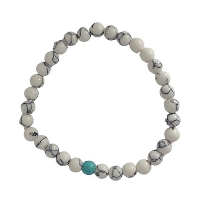 Ensemble Bracelet et Shamballa en Turquoise