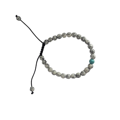 Ensemble Bracelet et Shamballa en Turquoise