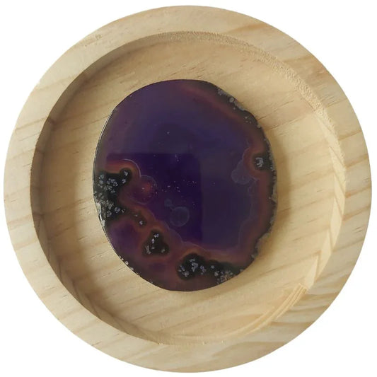 Géode d'Agate Violet Naturelle - Litho Natura