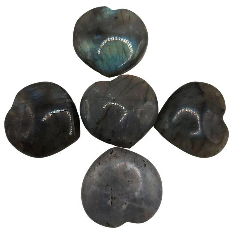 Coeur en Labradorite - Pierres Naturelles (Qualité A) - Litho Natura