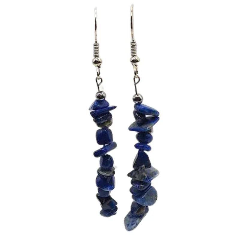 Boucles d'oreilles en pierre naturelle - Lapis Lazuli
