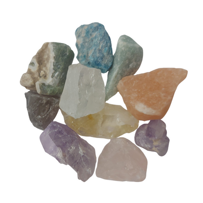 Lot de 7 Pierres Naturelles Brutes Mixtes – Énergie & Harmonie