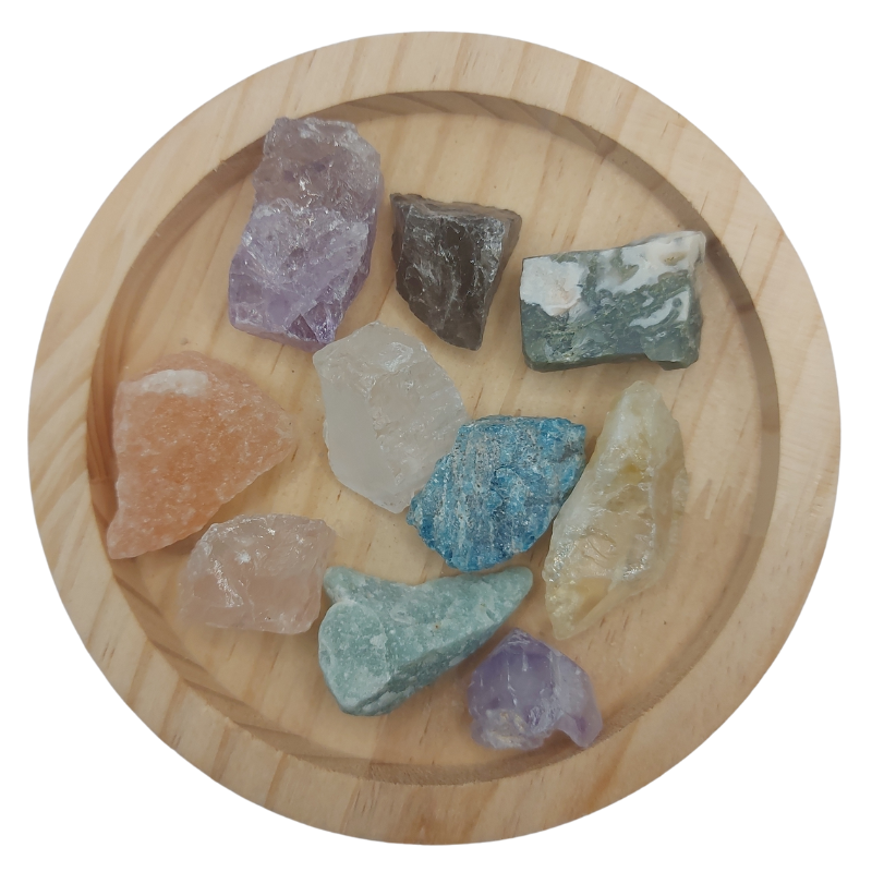 Lot de 7 Pierres Naturelles Brutes Mixtes – Énergie & Harmonie