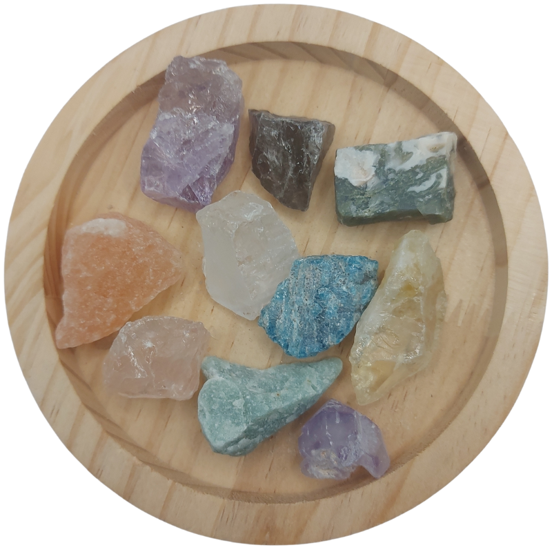 Lot de 7 Pierres Naturelles Brutes Mixtes – Énergie & Harmonie