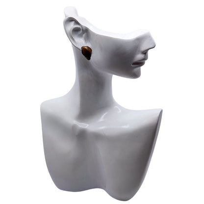 Boucles d'Oreilles Chips Mixte en Œil de Tigre Naturel