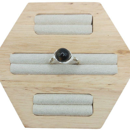 Bague en Pierre Naturelle - Oeil de tigre - Litho Natura