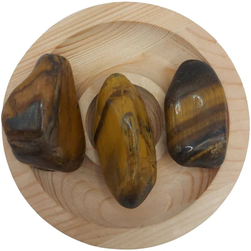 Pierres Naturelles Polies Oeil de Tigre - Qualité A - Litho Natura