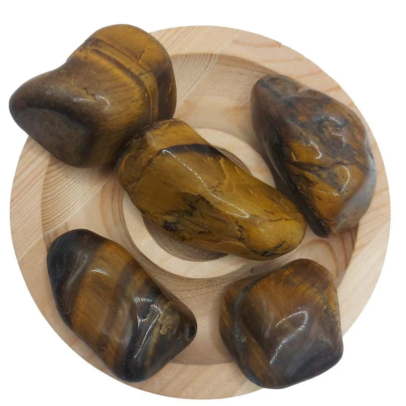 Pierres Naturelles Polies Oeil de Tigre - Qualité A - Litho Natura