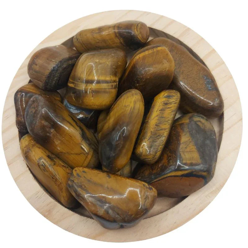 Pierres Naturelles Polies Oeil de Tigre - Qualité A - Litho Natura