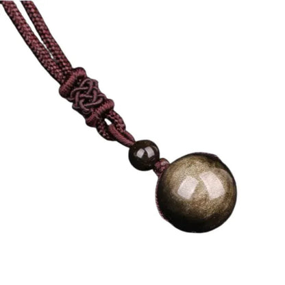 Collier Pendentif en Pierre Naturelle - Amulette Porte-Bonheur en Cristal - Litho Natura